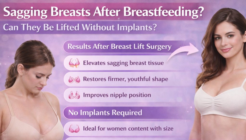 Sagging Breasts After Breastfeeding: Can They Be Lifted Without Implants?